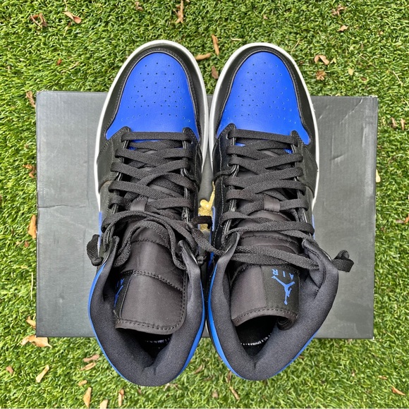 Men’s Air Jordan 1 Mid Hyper Royal Size 12 554724-068 - Picture 4 of 7